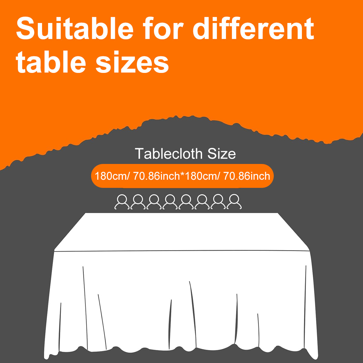 2100040-1-1031 Disposable PE tablecloth