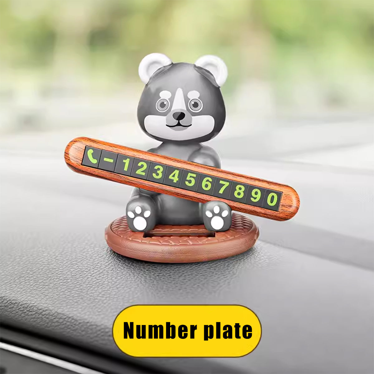 34880776-903 Cartoon parking number plate